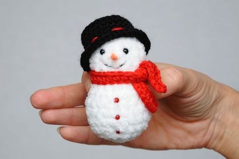 Toy Snowman Amigurumi Free Pattern – Amigurumi The Snowman Crochet Pattern, Snowman Hat Crochet Patterns Free, Mini Snowman Crochet Patterns Free, Easy Crochet Snowman, Small Snowman Crochet Patterns Free, Crochet Mini Snowman, Free Crochet Snowman Pattern, Free Snowman Patterns, Mini Snowman Crochet