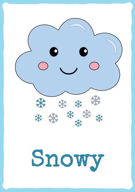 Weather Cards Preschool Free Printable, How Is The Weather, Preschool Weather Chart, Turkey Crafts For Preschool, Weather Flashcards, Weather For Kids, Cute Weather, Weather Clipart, Flowers Paper Craft