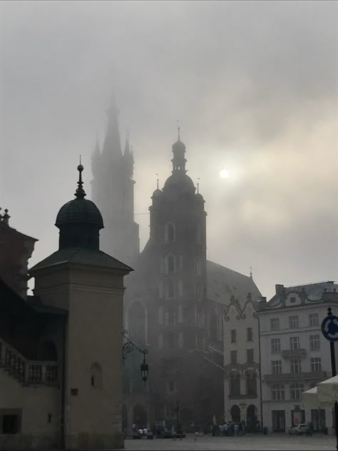 Krakow Aesthetic, Polish Architecture, Poland Winter Aesthetics, Eastern Europe Aesthetic Dark, Dark Eastern Europe Aesthetic, Poland Dark Aesthetic, Krakow Old Town, Krakow Poland, Europe Aesthetic