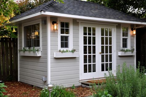 Cottage Garden Sheds, Shed With Porch, Build Your Own Shed, Shed Construction, Shed Building Plans, Shed Kits, Shed Plan, Backyard Sheds, Backyard Shed