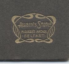 https://flic.kr/p/694nju | Art Nouveau Logo for Allison's Studio, 14 Queen's Arcade, Belfast- Vintage photos Art Nouveau Logo, Art Nouveau Graphic Design, Antique Logo, Wood Branding, Timeless Brand, Restaurant Branding, Art Nouveau Design, Design Minimal, Corporate Design