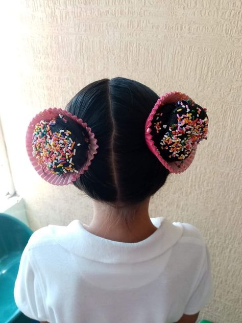 Cupcake Hair, Funky Hairstyles, Dress Up Costumes, Crazy Hair Days, Crazy Hair, Hair Day, Girl Hairstyles, Sleep Eye Mask