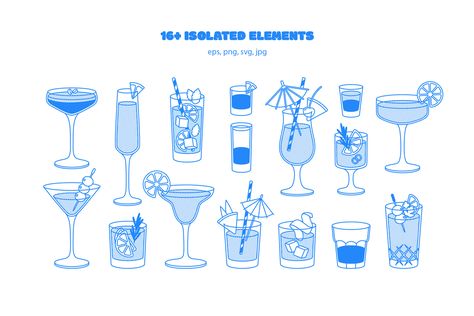 Bistro Illustration, 21 Banner, Glass Graphic Design, Cocktail Invitation, Drinks Illustration, Bar Banner, Drink Illustration, Party Illustration, Cocktail Illustration