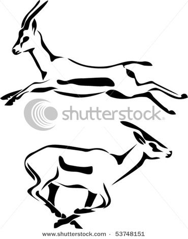 I like this (top) running gazelle for a tattoo. Gazelle Drawing, Running Drawing, Running Tattoo, One Line Tattoo, Pencil Work, Safari Chic, Cricut Png, Tableau Art, Scroll Saw Patterns