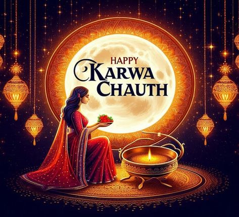 Happy Karwa Chauth, Happy Independence Day Images, Independence Day Images, Woman Sitting, Make Happy, Event Poster, Happy Independence Day, Premium Photo, Independence Day