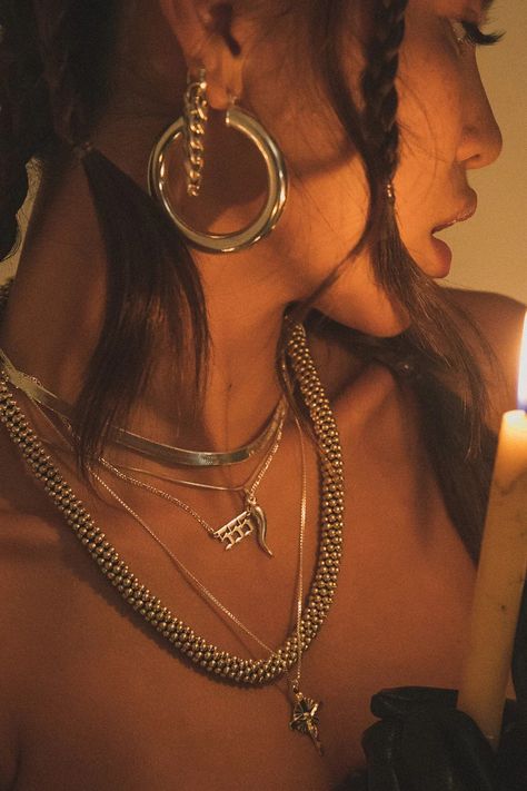 Large Aubree Tube Hoops .:. Silver – Child of Wild Silver And Gold Jewelry Mixing, Pretty Stacks, Layered Beaded Necklaces, Earthy Jewelry, Unique Symbols, Chunky Jewelry, Comfortable Design, Stacked Jewelry, Unique Necklace