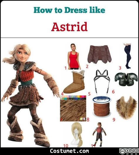 Astrid (How To Train Your Dragon) Costume for Cosplay & Halloween 2020 How To Train Your Dragon Cosplay, Astrid Outfit, Hiccup Costume, Astrid Costume, Astrid Cosplay, Dragon Halloween, Dragon Family, Hiccup And Astrid, Viking Costume