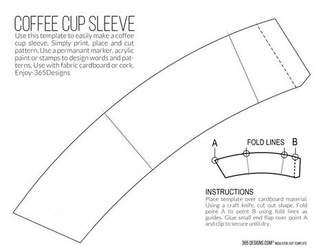 365 Designs: new McCafé single brew coffee with printable cup sleeve template Cup Sleeve Template, Coffee Sleeve Design, Diy Coffee Sleeve, Leather Coffee Sleeve, Sleeve Template, Mini Coffee Cups, Make Your Own Coffee, Designer Coffee, Coffee Bags