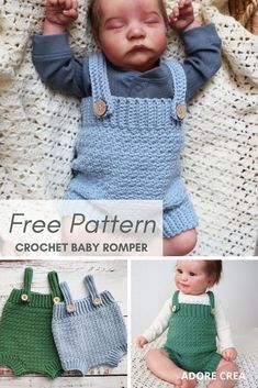 Crochet Zig Zag, Crochet Baby Romper, Boy Crochet Patterns, Crochet Baby Projects, Crochet Patterns Baby Boy, Zig Zag Crochet, Baby Romper Pattern, Yarn Creations, Newborn Crochet Patterns