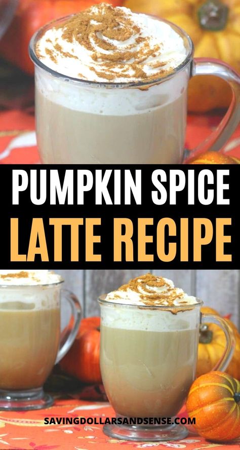 Starbucks Psl, Pumpkin Spice Latte At Home, Pumpkin Spice Latte Recipe, Latte At Home, Pumpkin Spiced Latte Recipe, Copy Cat Recipe, Recipe Pumpkin, Copycat Starbucks, Copycat Starbucks Recipes