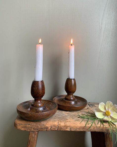 Lovely pair of vintage wooden candle holders, perfect for cosy evenings as the nights draw in. #etsy #thesalvagehutetsyshop #vintageinteriors #treen #woodencandleholder #vintageforsale #ypcycle #reuse #vintagesourcing #vintagestyling #cosyevenings Vintage Wooden Candle Holders, Candle Stick Holders, Wooden Candle Sticks, Wood Candle Sticks, Wooden Candle, The Nights, Wooden Candle Holders, Wooden Candles, Vintage Interiors