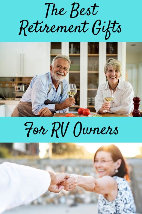 This article provides you with suggestions for the best and most useful retirement gifts any new or experienced RV camper could wish for. Take a look and find your gift today. Living In A Rv, Gifts For Rv Owners, Best Retirement Gifts, Rv Gifts, Retirement Gift Ideas, Camper Diy, Rv Organization, Rv Campgrounds, Look And Find