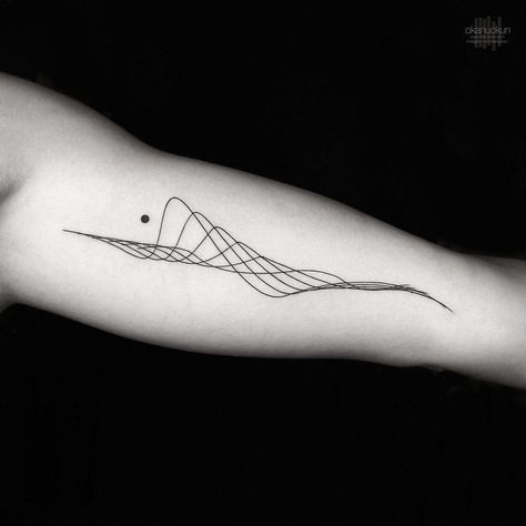 49 Amazing Geometric Tattoos By Turkish Artist Okan Uçkun Post About Him, Tattoo Wallpaper, Minimalistic Tattoos, Summer List, Surreal Tattoo, Lavender Tattoo, Lines And Dots, Shape Tattoo, Summer Tattoo