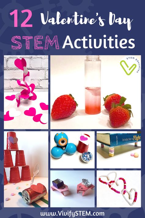 February Stem, Valentine Stem Activities, Valentine Stem, Homeschool Nook, Science Valentines, Stem Activities For Kids, Holiday Stem, Candy Valentines, Secular Homeschool