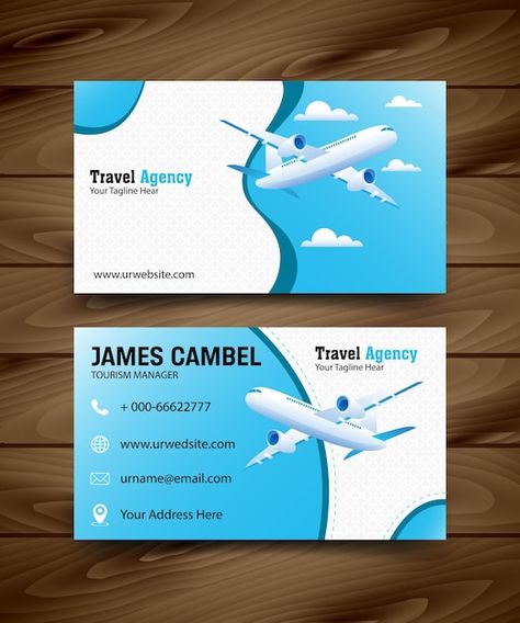 Vector travel agency business card busin... | Premium Vector #Freepik #vector #business-card-minimal Travel Business Card Design, Travel Agency Design, Travel Business Card, Business Card Minimal, Travel Agency Business, Agency Business Cards, Agency Design, Travel Business, Travel Agency