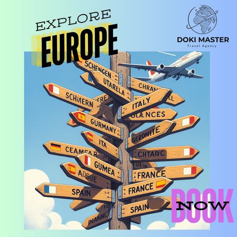 ✈️🌍 Get ready to explore the beauty of ALL Schengen countries with DOKI MASTER Yaoundé! 🗺️🏰 Let's make your European travel dreams a reality – join us on an unforgettable journey across captivating destinations! call: 677-74-76-17 or 686-31-64-14 whatsapp: 650-65-63-11 or 686-31-66-82 Schengen Countries, European Travel, Travel Agency, Travel Dreams, Get Ready, Europe Travel, Join Us, The Beauty, Make Your