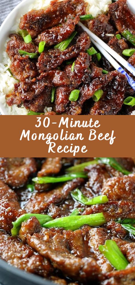 30-Minute Mongolian Beef Recipe | Cheff Recipes Mongolian Beef Wok Recipe, Panda Express Mongolian Beef Recipe, Beef Strips Recipes Easy, Mongolian Dishes, Crispy Mongolian Beef, Beef Cutlets, Easy Mongolian Beef, Mongolian Beef Recipe, Cellophane Noodles