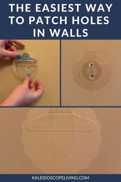 The Best Way to Fix a Hole in the Wall Hole In Wall Repair, Patching Holes In Walls, Fix Hole In Wall, Repair Drywall Hole, Patch Drywall, Painting Walls Tips, Patch Hole, Paint Repair, Drywall Repair