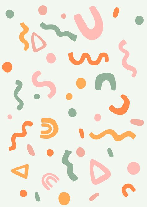 Fun Aesthetic, Funny Wallpaper, Art Et Illustration, Shape Art, Cute Patterns Wallpaper, Cute Backgrounds, Dream Art, Pattern Drawing, Art Abstrait