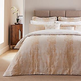 Dorma Charlbury Champagne Bedspread | Dunelm Matching Bedding And Curtains, Stylish Bedding, Contemporary Duvet Covers, Simple Luxury, Vintage Inspired Decor, Bedroom Color Schemes, Bed Duvet Covers, Duvet Sets, Bedroom Colors