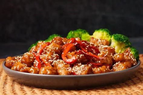 Made With Lau Recipes, Lau Lau Recipe, Sesame Chicken Sauce, Made With Lau, Low Gi Diet, Chicken Batter, Gi Diet, Dried Chili Peppers, Recipe Drawing