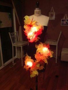 Costumes With Lights, Costume Lights, Katniss Costume, Phoenix Costume, Fire Costume, Fire Princess, Spirit Costume, Hunger Games Katniss, Fire Fairy