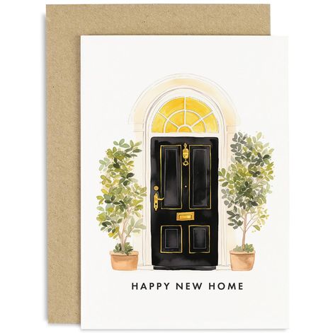 PRICES MAY VARY. 🔑 NEW HOUSE CARD: A fun cat themed moving day greeting card to gift friends and family celebrating a new adventure in their house, flat, apartment, halls, or river boat! ✨ SPECIAL MILESTONES: Find the perfect greeting card for family and friends. We have designs for any occasion. Find the perfect card for a dad, mum, brother, sister, daughter, son, auntie, uncle, cousin, niece, nephew, grandad, grandma, or friend. 🌎 WE CARE: Our range of greeting cards are designed in house an Watercolour New Home Card, New Apartment Card, Housewarming Card Ideas, House Warming Card Designs, New Home Watercolor Card, House Warming Cards, House Warming Card, Happy New Home Card, Housewarming Greetings