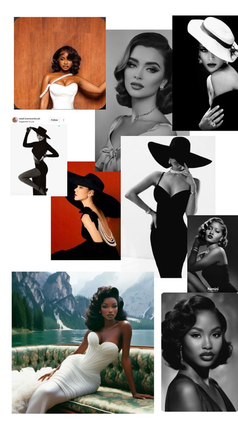 Hollywood Glam Birthday Photoshoot, Old Hollywood Photoshoot Black Women, 90s Photoshoot Black Women, Vintage Photoshoot Black Women, Photoshoot Black Women, Marilyn Monroe Birthday, Black Hollywood Glamour, Bday Photoshoot, Hair Photoshoot