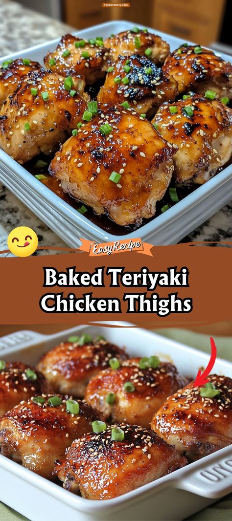 Teriyaki Chicken Legs In The Oven, Oven Baked Teriyaki Chicken Drumsticks, Bake Chicken Thigh Recipes, Chicken Teriyaki Bake, Juicy Baked Chicken Thighs, Slow Cooker Teriyaki Chicken Thighs, Crock Pot Teriyaki Chicken Thighs, Teriyaki Madness Copycat, Quick Chicken Thigh Dinner