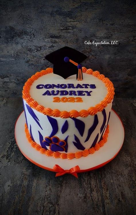 Clemson Graduation Cake Clemson Cake, Graduation Cake, Graduation Cakes, Grad Parties, Graduation Party, Cupcake Cakes, Cake, Birthday