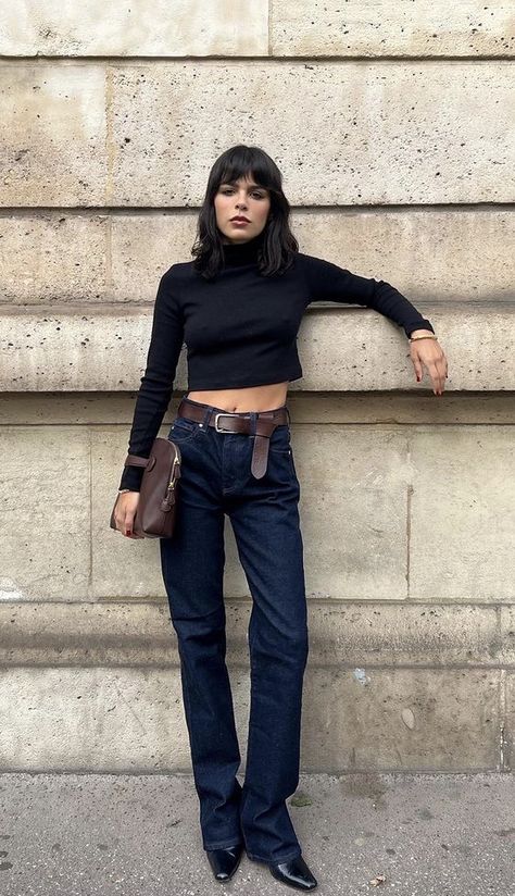 Jen Ceballos, Jeans Aesthetic, October 10, Fall Fits, Winter Fits, Dark Jeans, Fashion Mistakes, Winter Aesthetic, Style Mistakes