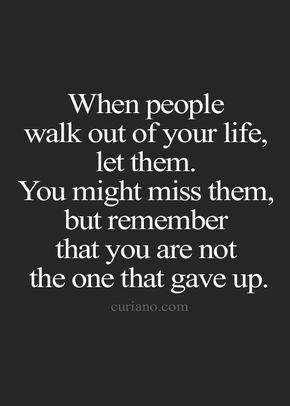 You left me. One day you will realize I’m not the one who did these things. You and them did. Never come back... I can promise you in the end this will hurt knowing I was only trying to help you fix what I had nothing to do w... Life Poetry, Quotes About Moving, Life Quotes Love, Gave Up, Breakup Quotes, Quotes About Moving On, Moving On, Walk Out, Quotes Love