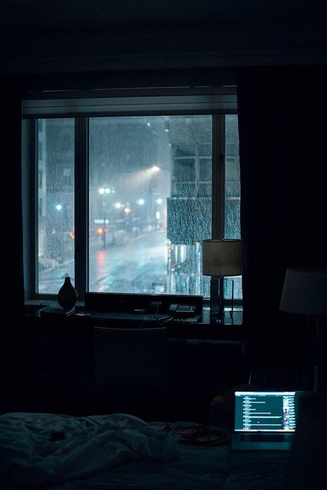 No lavish house, grounds or set ups. Just the night, the rain and your thoughts. Wow Photo, Wallpaper Estetika, Rainy Day Aesthetic, Rainy Night, The Emotions, Window View, Dark Room, Night Aesthetic, Bedroom Aesthetic