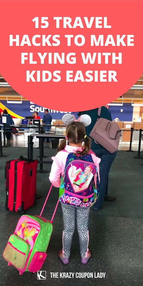 Looking for travel hacks or travel tips because you're flying with baby or flying with toddlers? Traveling with kids is pretty easy when they're older, but flying with kids that are younger can be a challenge. Luckily, The Krazy Coupon Lady is here with the best flight hacks and tips for flying with children! Get the best airline travel tips & tricks from around the web to make the most of your next trip whether you're more budget family travel, quick family break, or luxury vacation. Flying With Toddlers, Flying With Baby, Flight Hacks, Tips For Flying, Kids Giveaway, Flying With Kids, Toddler Essentials, Mom Travel, Traveling With Kids