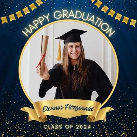 Templates Graduation Instagram Post, Graduation Instagram, Photo Collage Maker, Happy Graduation, Marketing Logo, Collage Background, Background Remover, Flyer Maker, Printing Business Cards