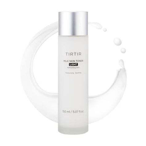 TIRTIR Milk Skin Toner Light, 5.07 fl.oz. Tir Tir Toner, Tirtir Milk Toner, Fungal Acne, Oily Sensitive Skin, Garnier Skin Active, Peppermint Leaves, Licorice Root Extract, Skin Care Steps, Skin Toner