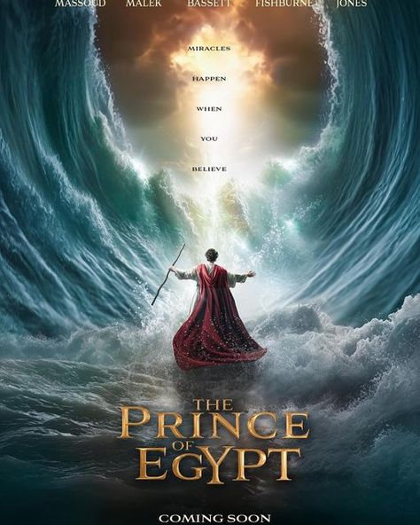 Prince Of Egypt Movie, Gods Of Egypt Movie, Egypt Movie, The Prince Of Egypt, Egypt Poster, Laurence Fishburne, The Voice Of God, Mena Massoud, James Earl Jones