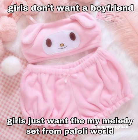 wholesome memes on Instagram: “this but i love my bf” Cutesy Clothes, Charmmy Kitty, Oc Inspo, Online Closet, Kawaii Plush, Kawaii Fashion Outfits, Cute Pajamas, Fleece Pajamas, Aesthetic Stuff