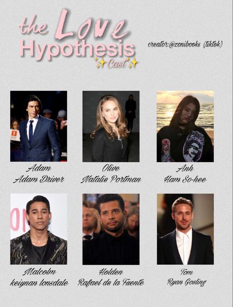 the love hypothesis Love Hypothesis Characters, The Love Hypothesis Characters, Adam Carlson The Love Hypothesis, The Love Hypothesis Fan Cast, Tom Benton The Love Hypothesis, The Love Hypothesis Fanart, The Love Hypothesis Aesthetic, Love Hypothesis Aesthetic, The Love Hypothesis