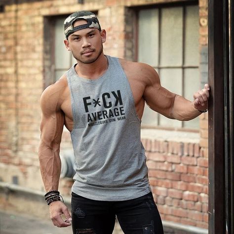 https://rsmens.wed2c.com/s/25gx2jZNwRn Guys Make A Statement above Average! #mensworkoutgear #menstops #mengymtees #rsmens #rocksolidfitness #statementmaker Available at RockSolid Fitness Men Bodybuilding, Muscle Guys, Stringer Tank Top, Men's Fitness Motivation, Gym Tees, Body Building Men, Fitness Clothing, Men's Muscle, Sleeveless T Shirt