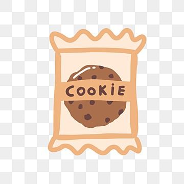 Cute Cookie Illustration, Cute Food Clipart, Cookie Cute Drawing, Chocolate Chip Cookies Drawing, Cute Snacks Drawing, Cookie Cartoon Cute, Cookies Drawing Illustration, Cookie Art Drawing, Cookie Drawing Easy