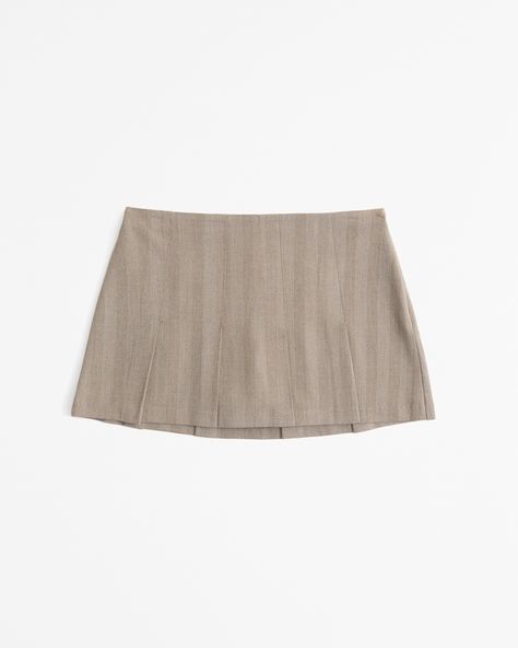 Brown suede skirt