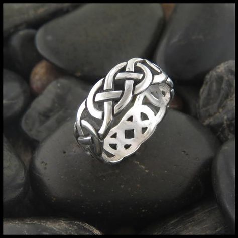 open knot ring gold | Walker Metalsmiths Celtic Knot Rings, Josephine Knot, Delicate Diamond Necklace, Knot Rings, Layering Diamond Necklaces, Silver Celtic Rings, Vintage Engagement Ring Settings, Bezel Set Necklace, Irish Rings