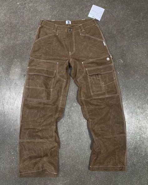 Waxed Canvas Pants, Aesthetic Pants, Canvas Work Pants, Jean Collection, Double Knee Pants, Sean Wotherspoon, Final Boss, Street Outfits, Canvas Pants