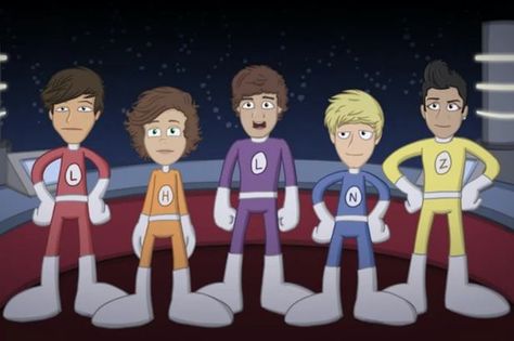 my super heroes :P :) Adventurous Adventures Of One Direction, One Direction Cartoons, One Direction Drawings, One Of The Guys, One Direction Photos, Architecture Tattoo, Harry Styles Wallpaper, One Direction Harry, One Direction Videos