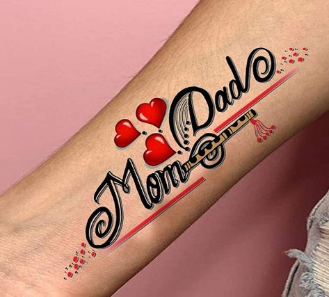 Mom Dad Tattoo Designs - Tips and Beauty Mom Dad Tattoo, Mom Dad Tattoo Designs, Dad Tattoo, Mom Tattoo Designs, C Tattoo, Omerta Tattoo, Tattoo Inspiration Men, Tattoo For Son