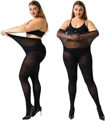 MANZI Women's 2 Pairs Control Top Pantyhose High Waist Plus Size Tights Ultra-Soft Compression Pantyhose, Thigh High Stockings And Tights, Suspender Tights, Beautiful Women Quotes, Nude Tights, Tights For Women, Plus Size Tights, Panty Hose, Dance Tights