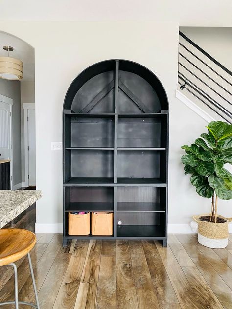 DIY Arched Cabinet (Crate and Barrel Knockoff) :) Arched Furniture Diy, Arched Wardrobe Design, Crate And Barrel Furniture, Arched Corner Cabinet, Arched Buffet Cabinet, Arched Wood Cabinet, How To Make An Arched Bookcase, Ikea Arched Cabinet, Arch Bookcase Diy