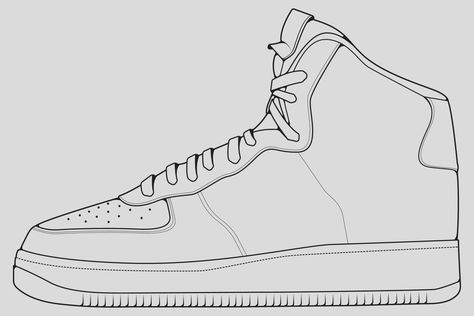 Sneaker Pattern Template, Blank Shoe Template, Design A Shoe Template, Sneaker Template Free Printable, Printable Shoe Template, Shoe Pattern Template Free, Shoe Design Template, Sneaker Printable, Shoe Template Printable