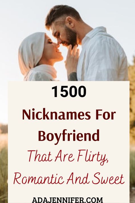 Best list of unique and hot Nicknames for your boyfriend that he will absolutely love Love Names For Boyfriend For Him, Endearing Names For Boyfriend, Unique Name For Boyfriend, Pet Names For Boyfriend Unique, Hot Names To Call Your Boyfriend, Hot Nicknames For Boyfriend, Cute Couple Nicknames List, Aesthetic Nicknames For Boyfriend, Unique Names For Boyfriend